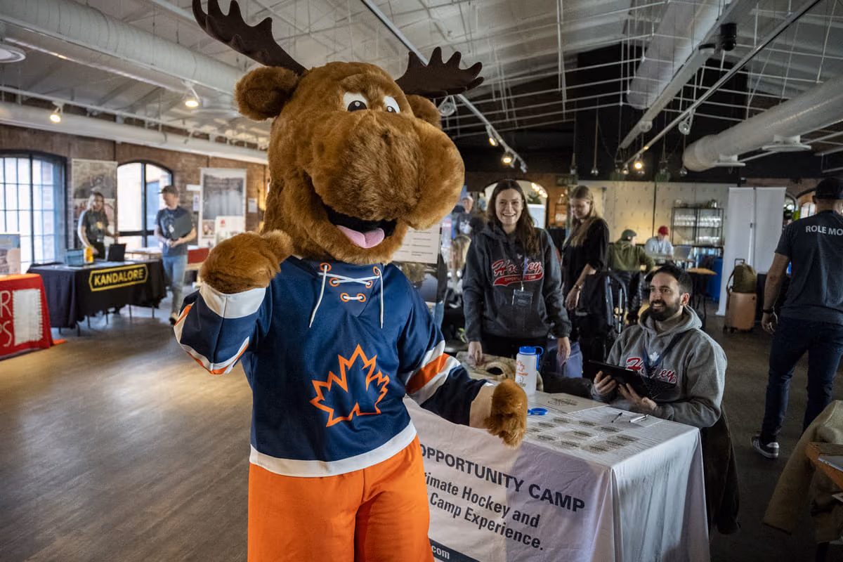 'Maple', the Camp Canada mascot